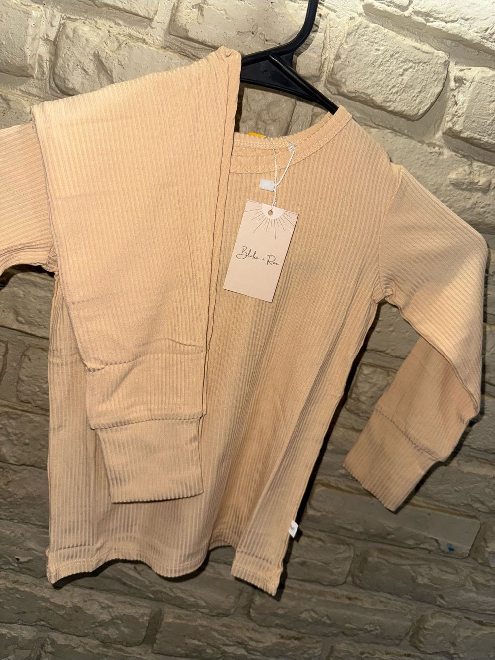 BAMBOO Kids Matching Set in Beige